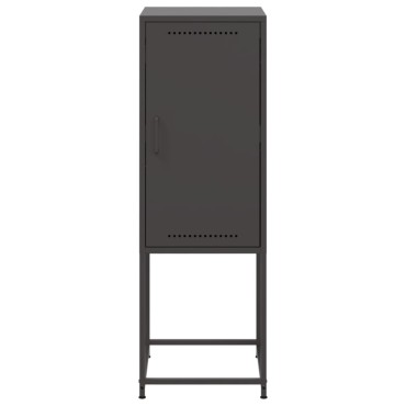 vidaXL Ντουλάπι Μαύρο 36x39x107cm από Ατσάλι 1 τεμ.