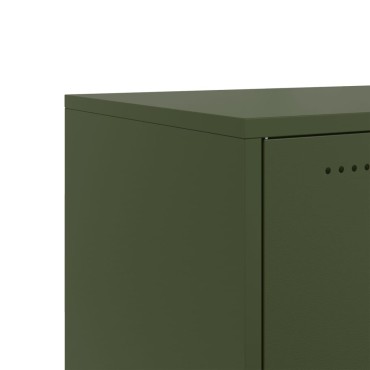 vidaXL Έπιπλο Τηλεόρασης Πράσινο Λαδί 100,5x39x43,5cm από Ατσάλι