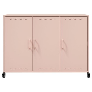vidaXL Ντουλάπι Ροζ 100,5x39x72cm από Χάλυβα 1 τεμ.
