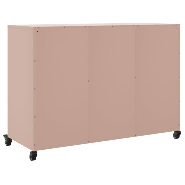 vidaXL Ντουλάπι Ροζ 100,5x39x72cm από Χάλυβα 1 τεμ.