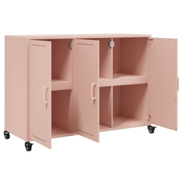 vidaXL Ντουλάπι Ροζ 100,5x39x72cm από Χάλυβα 1 τεμ.
