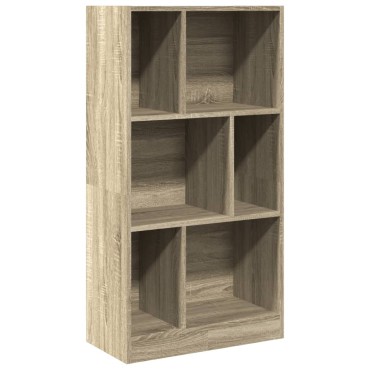 vidaXL Βιβλιοθήκη Sonoma Δρυς 57x28,5x107,5cm από Επεξεργασμένο Ξύλο 1 τεμ.