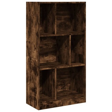 vidaXL Βιβλιοθήκη Καπνιστή Δρυς 57x28,5x107,5cm Επεξεργασμένο Ξύλο 1 τεμ.