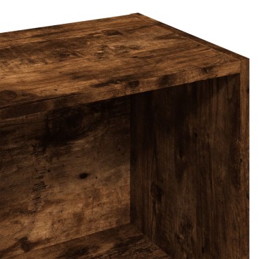 vidaXL Βιβλιοθήκη Καπνιστή Δρυς 57x28,5x107,5cm Επεξεργασμένο Ξύλο 1 τεμ.