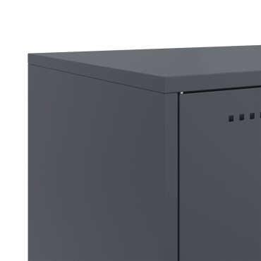 vidaXL Ντουλάπι Ανθρακί 100,5x39x107cm από Ατσάλι 1 τεμ.