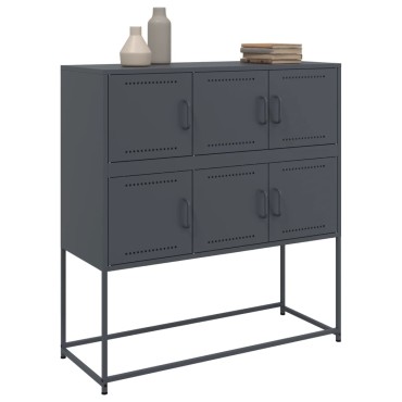 vidaXL Ντουλάπι Ανθρακί 100,5x39x107cm από Ατσάλι 1 τεμ.