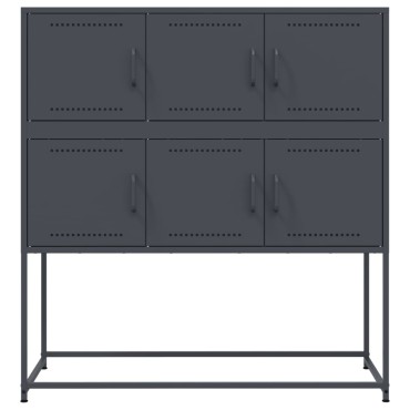 vidaXL Ντουλάπι Ανθρακί 100,5x39x107cm από Ατσάλι 1 τεμ.