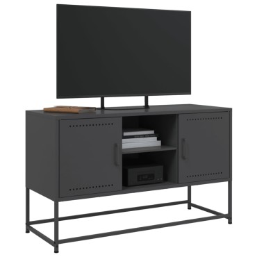 vidaXL Μπουφές Μαύρος 36x39x123cm από Ατσάλι 1 τεμ.