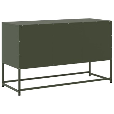 vidaXL Έπιπλο Τηλεόρασης Πράσινο Λαδί 100,5x39x60,5cm από Ατσάλι
