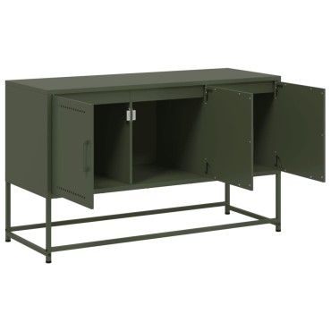 vidaXL Έπιπλο Τηλεόρασης Πράσινο Λαδί 100,5x39x60,5cm από Ατσάλι