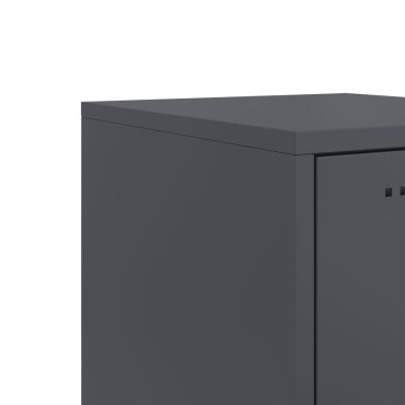vidaXL Ντουλάπι Ανθρακί 36x39x107cm από Ατσάλι 1 τεμ.