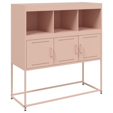 vidaXL Ντουλάπι Ροζ 100,5x39x107cm Ατσάλινο 1 τεμ.