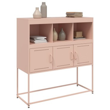 vidaXL Ντουλάπι Ροζ 100,5x39x107cm Ατσάλινο 1 τεμ.