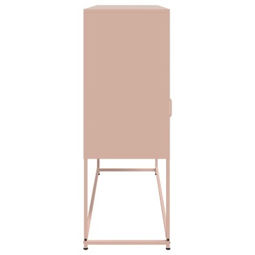 vidaXL Ντουλάπι Ροζ 100,5x39x107cm Ατσάλινο 1 τεμ.