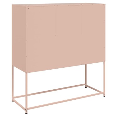 vidaXL Ντουλάπι Ροζ 100,5x39x107cm Ατσάλινο 1 τεμ.