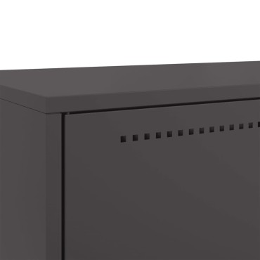 vidaXL Ντουλάπι Μαύρο 68x39x111,5cm από Χάλυβα 1 τεμ.