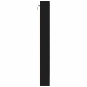 vidaXL Ραφιέρα Μαύρη 100x8,5x75cm από Επεξεργασμένο Ξύλο 1 τεμ.