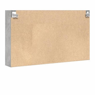 vidaXL Βιτρίνα Γκρι Σκυροδέματος 100x15x58cm από Επεξεργασμένο Ξύλο