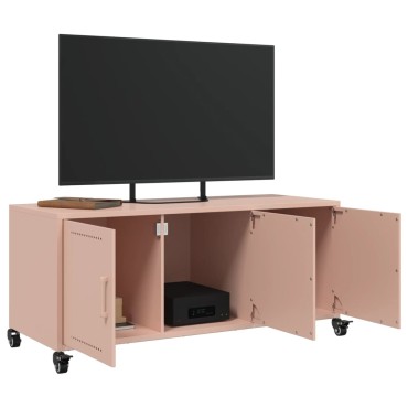 vidaXL Έπιπλο Τηλεόρασης Ροζ 100,5x39x43,5cm Ατσάλι