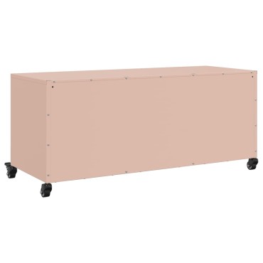 vidaXL Έπιπλο Τηλεόρασης Ροζ 100,5x39x43,5cm Ατσάλι