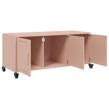 vidaXL Έπιπλο Τηλεόρασης Ροζ 100,5x39x43,5cm Ατσάλι