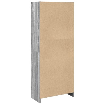 vidaXL Βιβλιοθήκη Γκρι Sonoma 57x28,5x141cm από Επεξεργασμένο Ξύλο 1 τεμ.