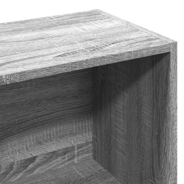 vidaXL Βιβλιοθήκη Γκρι Sonoma 57x28,5x141cm από Επεξεργασμένο Ξύλο 1 τεμ.