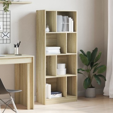 vidaXL Βιβλιοθήκη Sonoma Δρυς 57x28,5x141cm από Επεξεργασμένο Ξύλο 1 τεμ.