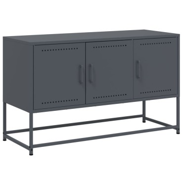 vidaXL Έπιπλο Τηλεόρασης Ανθρακί 100,5x39x60,5cm από Ατσάλι