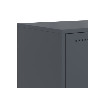 vidaXL Έπιπλο Τηλεόρασης Ανθρακί 100,5x39x60,5cm από Ατσάλι