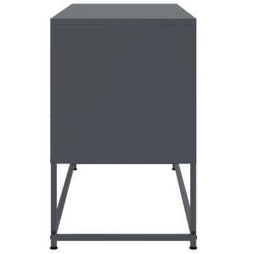 vidaXL Έπιπλο Τηλεόρασης Ανθρακί 100,5x39x60,5cm από Ατσάλι