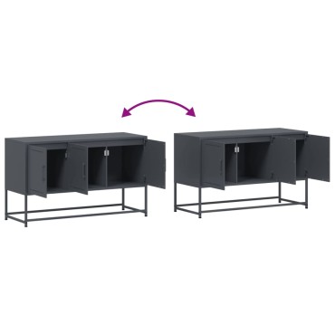 vidaXL Έπιπλο Τηλεόρασης Ανθρακί 100,5x39x60,5cm από Ατσάλι