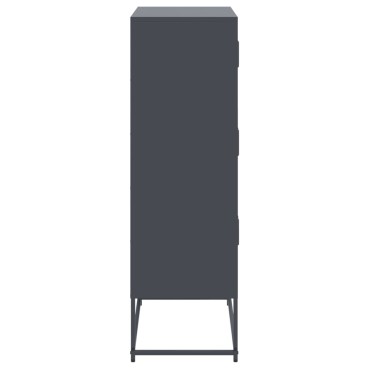 vidaXL Ντουλάπι Ανθρακί 68,5x38,5x123,5cm από Ατσάλι 1 τεμ.