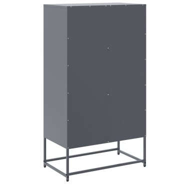 vidaXL Ντουλάπι Ανθρακί 68,5x38,5x123,5cm από Ατσάλι 1 τεμ.