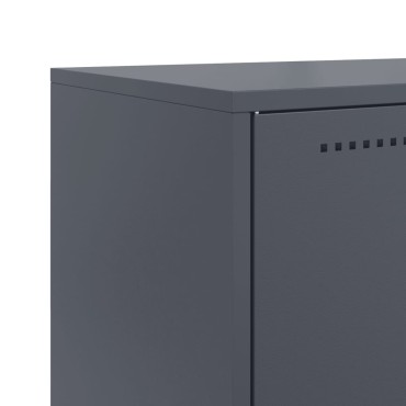 vidaXL Ντουλάπι Ανθρακί 68,5x38,5x123,5cm από Ατσάλι 1 τεμ.