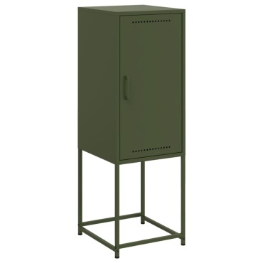 vidaXL Ντουλάπι Πράσινο Λαδί 36x39x107cm από Ατσάλι 1 τεμ.