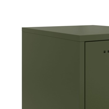 vidaXL Ντουλάπι Πράσινο Λαδί 36x39x107cm από Ατσάλι 1 τεμ.