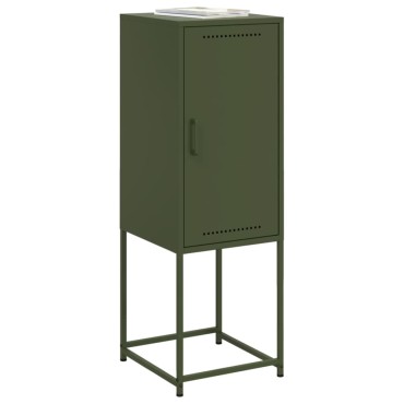 vidaXL Ντουλάπι Πράσινο Λαδί 36x39x107cm από Ατσάλι 1 τεμ.