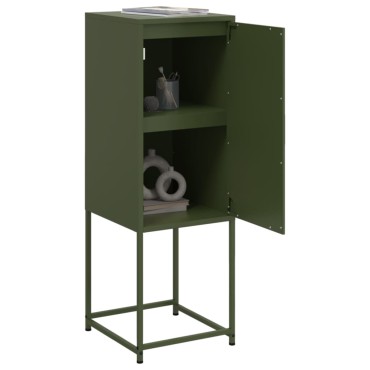 vidaXL Ντουλάπι Πράσινο Λαδί 36x39x107cm από Ατσάλι 1 τεμ.