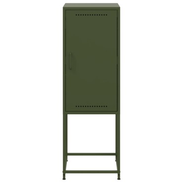 vidaXL Ντουλάπι Πράσινο Λαδί 36x39x107cm από Ατσάλι 1 τεμ.