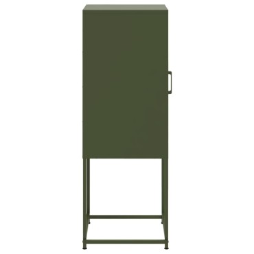 vidaXL Ντουλάπι Πράσινο Λαδί 36x39x107cm από Ατσάλι 1 τεμ.