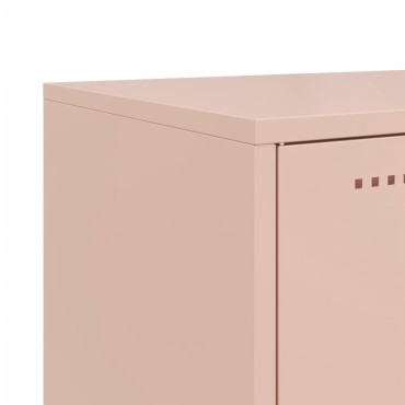 vidaXL Ντουλάπι Ροζ 100,5x39x107cm Ατσάλινο 1 τεμ.