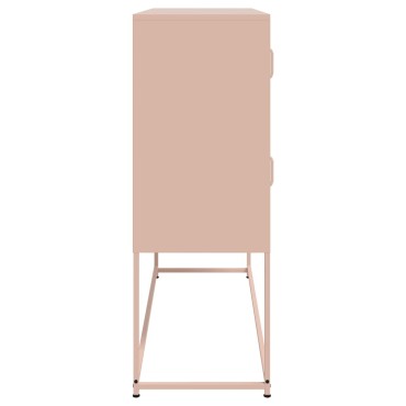 vidaXL Ντουλάπι Ροζ 100,5x39x107cm Ατσάλινο 1 τεμ.