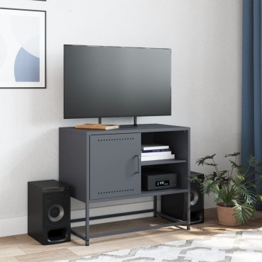 vidaXL Έπιπλο Τηλεόρασης Ροζ 100,5x39x60,5cm από Ατσάλι