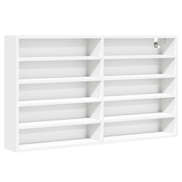 vidaXL Ραφιέρα Λευκή 100x15x58cm από Επεξεργασμένο Ξύλο 1 τεμ.