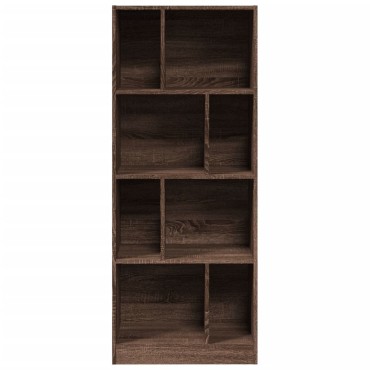 vidaXL Βιβλιοθήκη Καφέ Δρυς 57x28,5x141cm από Επεξεργασμένο Ξύλο 1 τεμ.