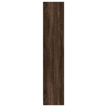 vidaXL Βιβλιοθήκη Καφέ Δρυς 57x28,5x141cm από Επεξεργασμένο Ξύλο 1 τεμ.