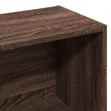 vidaXL Βιβλιοθήκη Καφέ Δρυς 57x28,5x141cm από Επεξεργασμένο Ξύλο 1 τεμ.