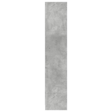 vidaXL Βιβλιοθήκη Γκρι Σκυροδέματος 57x28,5x141cm Επεξεργ. Ξύλο 1 τεμ.