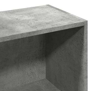 vidaXL Βιβλιοθήκη Γκρι Σκυροδέματος 57x28,5x141cm Επεξεργ. Ξύλο 1 τεμ.